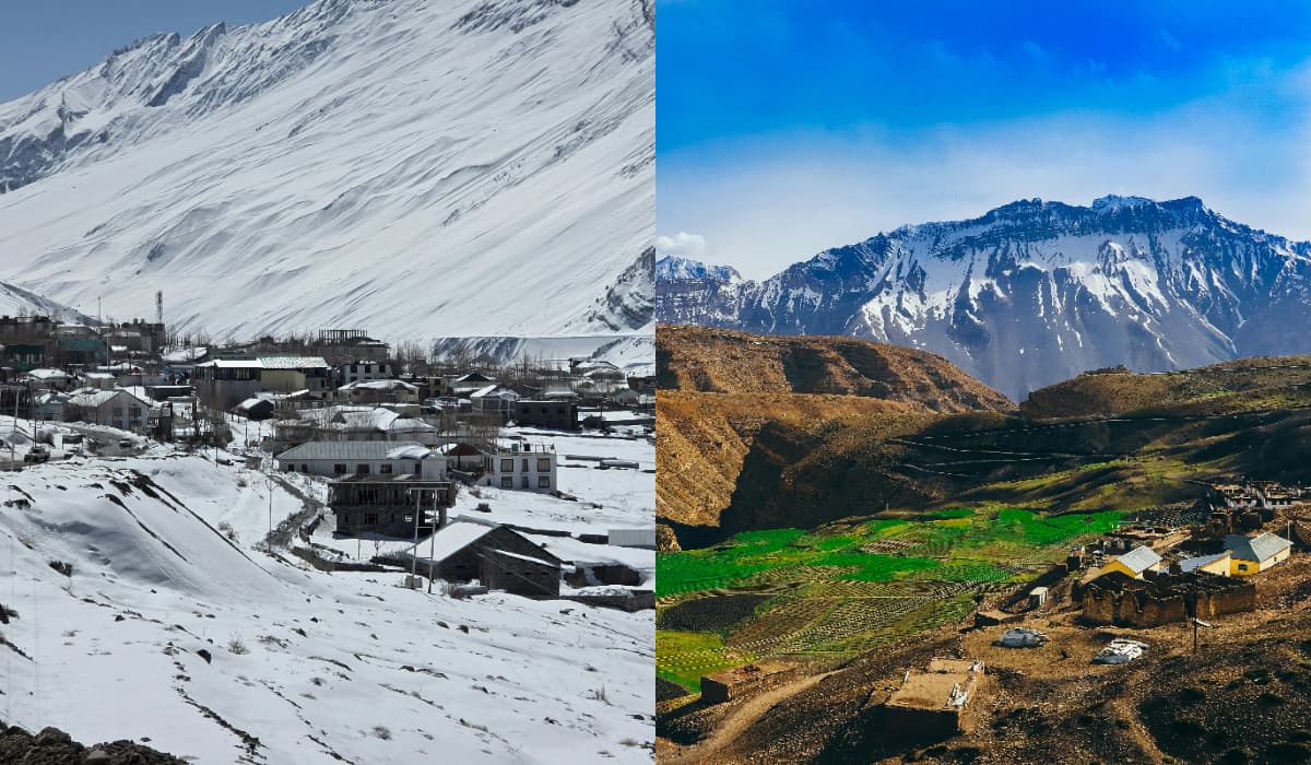 Winter Vs Summer In Spiti