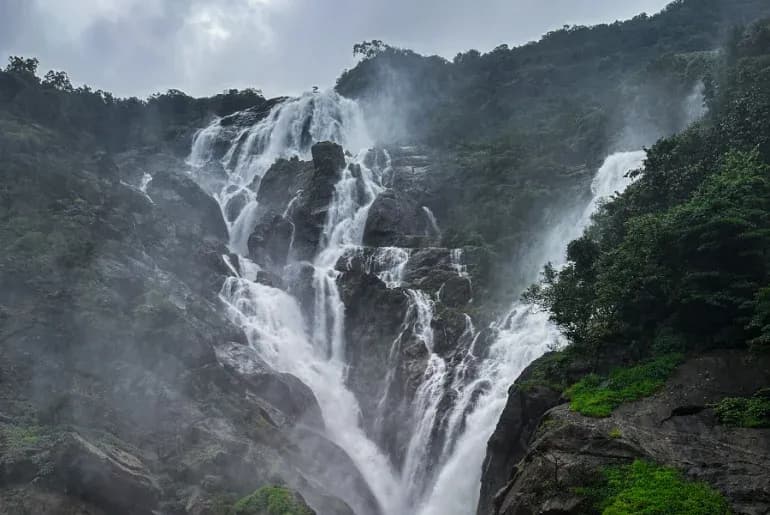 Dudhsagar Falls in Goa after reopening for the 2026-27 tourist season