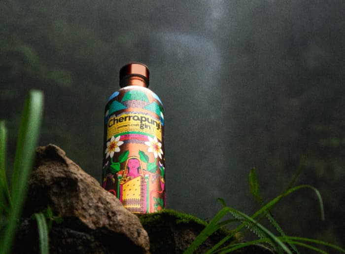 Cherrapunji Gin bottle