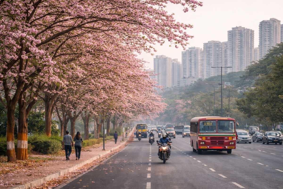 Cherry Blossom In Navi Mumbai