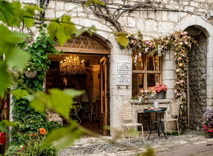 French countryside cafes