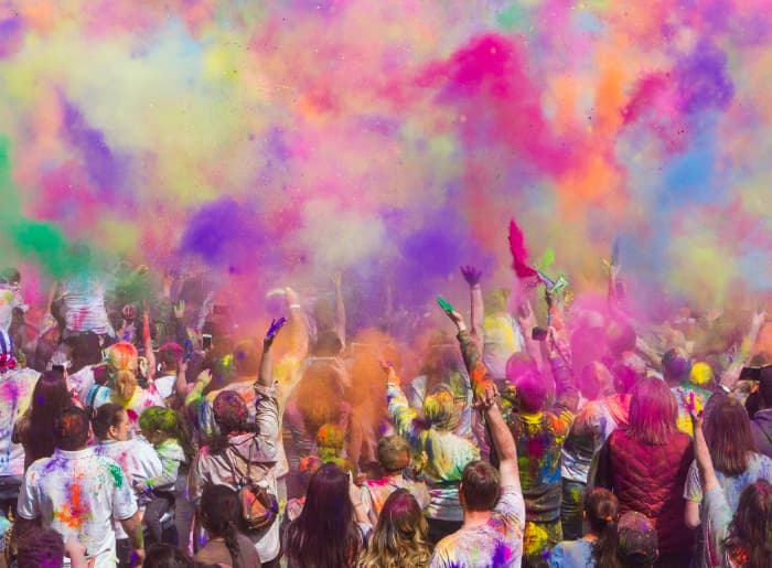 Holi in Mathura image