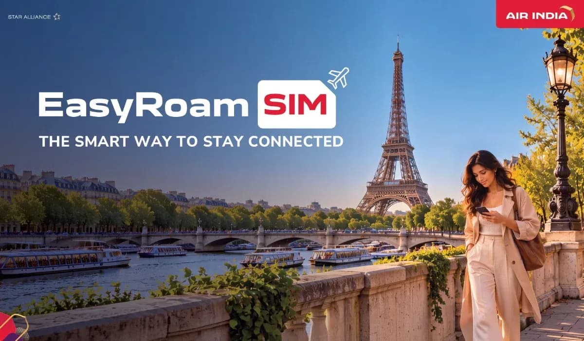 Air India EasyRoam travel SIM service for international travelers