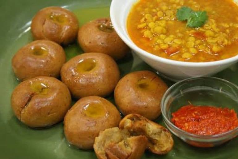 Dal Baati Churma traditional Rajasthani food