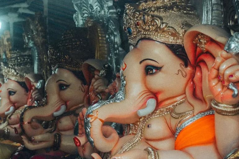 Ganesh Visarjan during on the fifth day of Ganesh Chaturthi