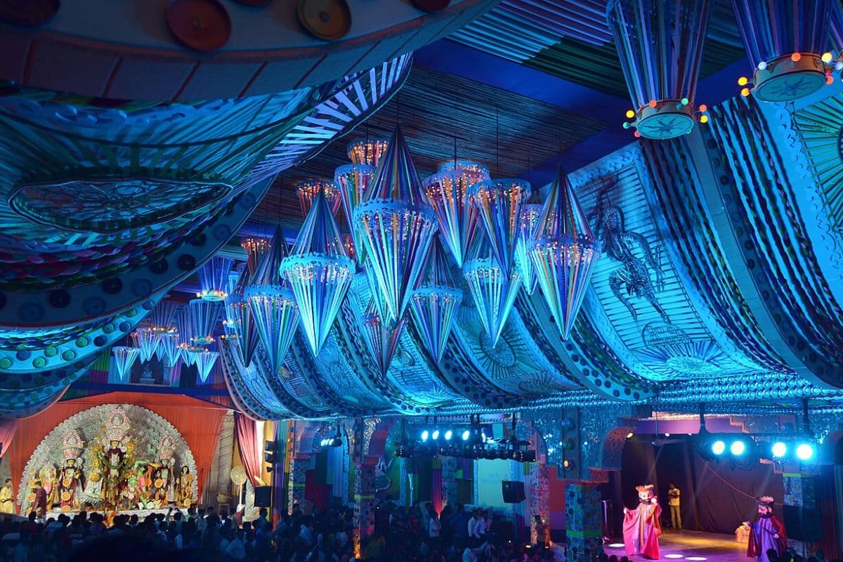 Matri Mandir Durga Puja pandal in Safdarjung Enclave, Delhi