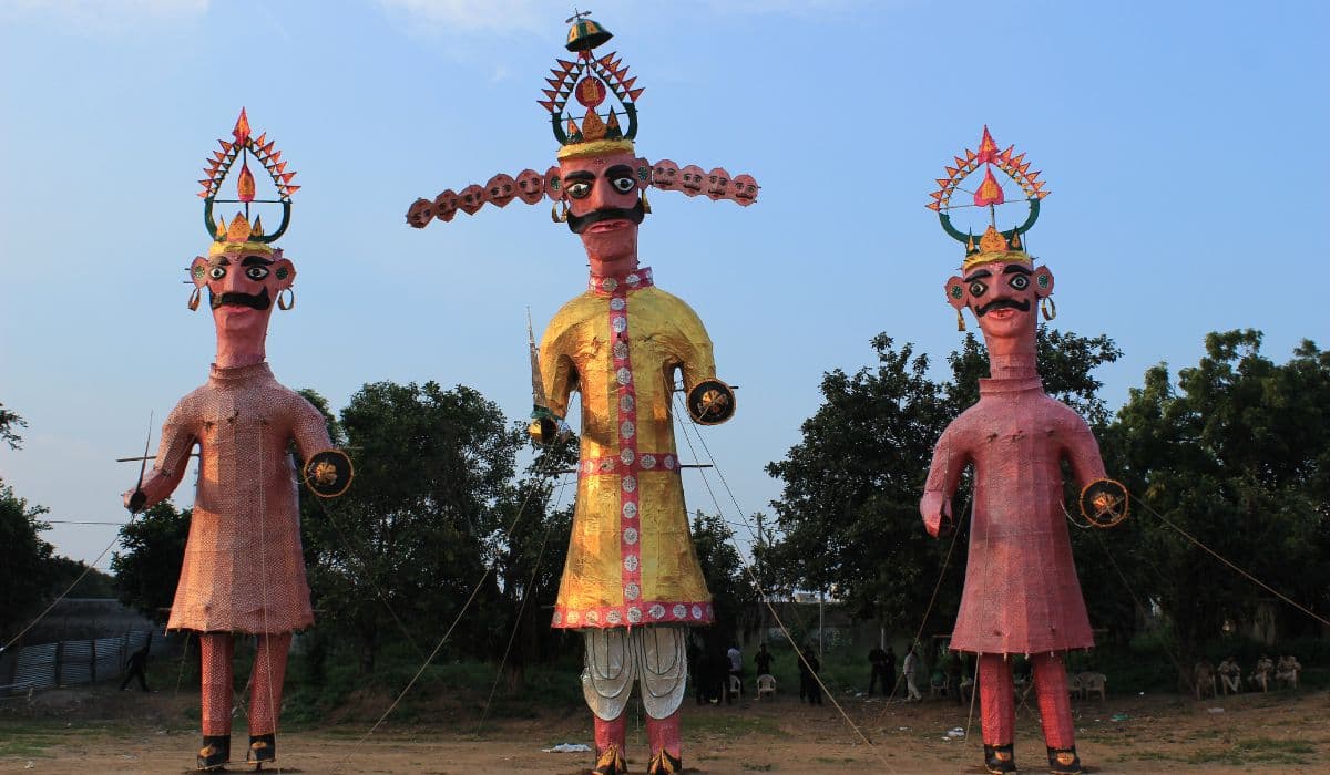 Ravan Dahan celebration during Dussehra in Mumbai
