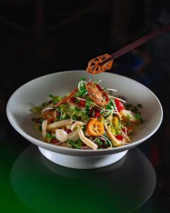 A vibrant salad that’s zesty, earthy, and fresh. Hakkasan Mumbai is one of the best asian restaurants in Mumbai.