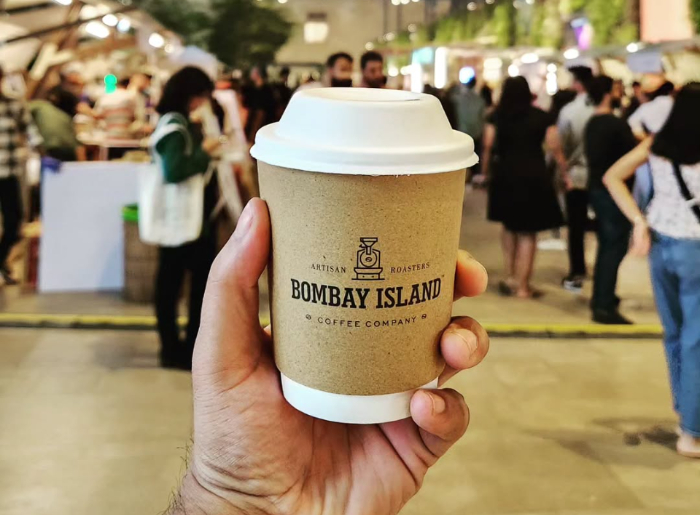 A Bombay Island Coffee Company cup in your 'How to spend a day in Vikhroli' guide