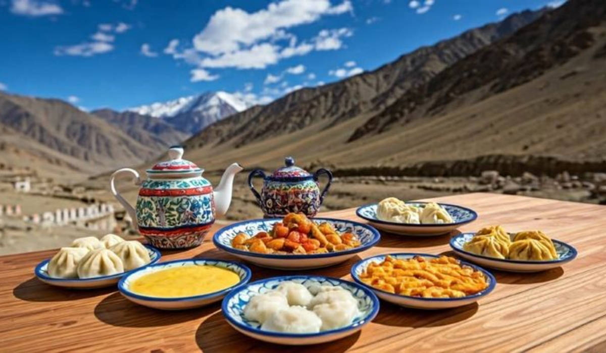 Best foods to try in Himachal Pradesh, featuring traditional Himachali dishes including Dham, Siddu, Madra, and Kullu Trout.