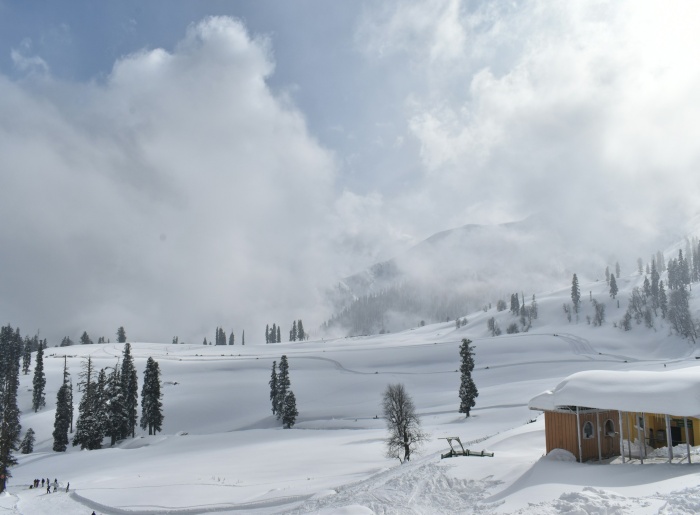 Snowy mountain in Kashmir