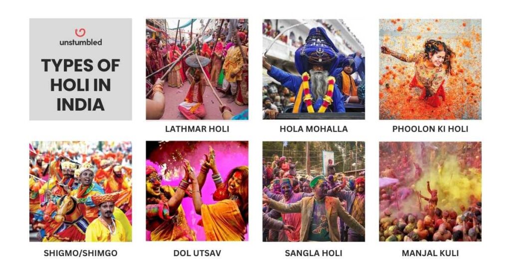 types of holi