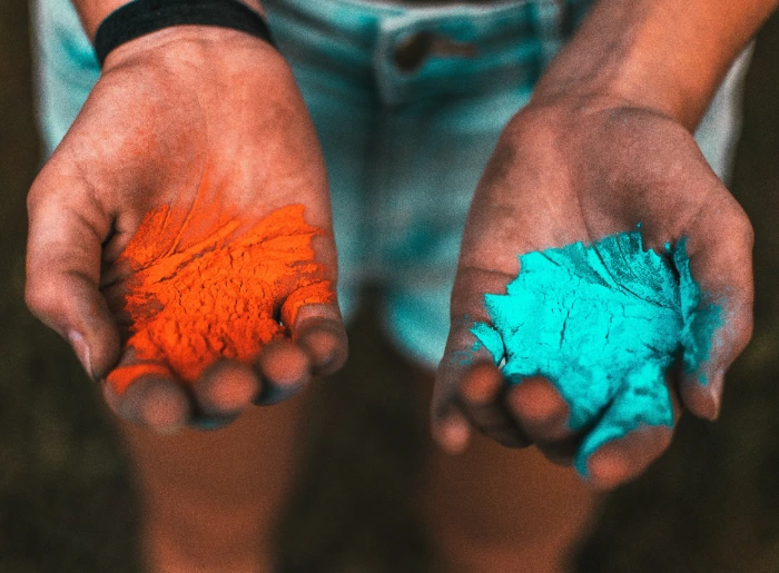 Holi colors 