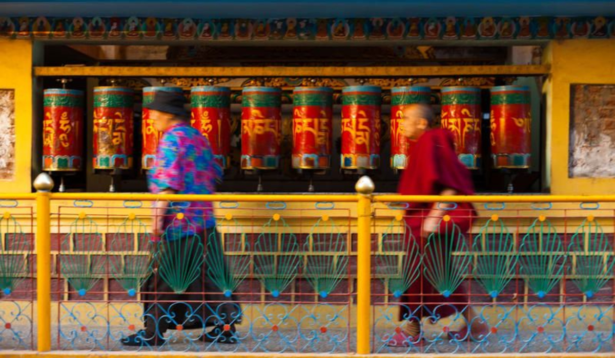 McLeodganj in Himachal Pradesh with the Dhauladhar mountains in the background