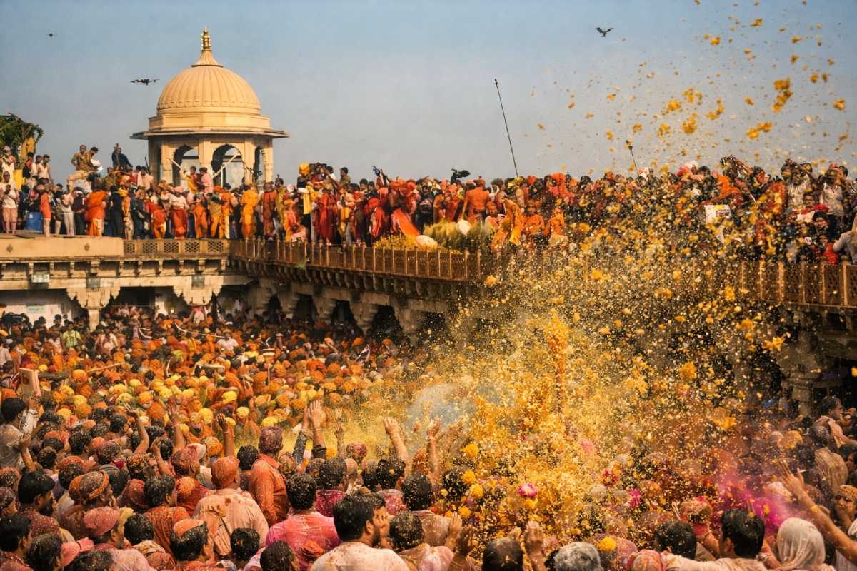 Phoolon Ki Holi in Vrindavan 2026