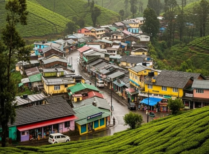 Scenic tourist attractions and places to visit in Malappuram, Kerala, including green hills, waterfalls, and historic landmarks.