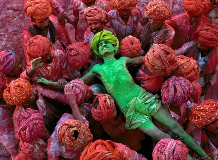 Steve McCurry photographer during an interview about India and photography