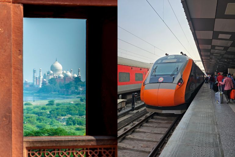 how to reach agra