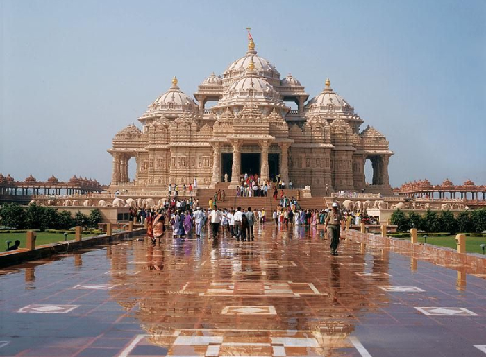 8 Spectacular BAPS Temples Around The World You Should Visit 2 BAPS Hindu temple showcasing traditional architecture and intricate carvings