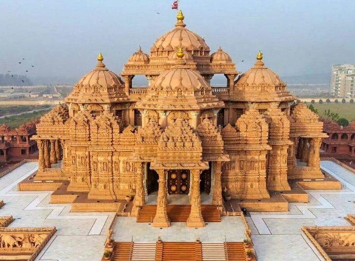 8 Spectacular BAPS Temples Around The World You Should Visit 5 BAPS Hindu temple showcasing traditional architecture and intricate carvings