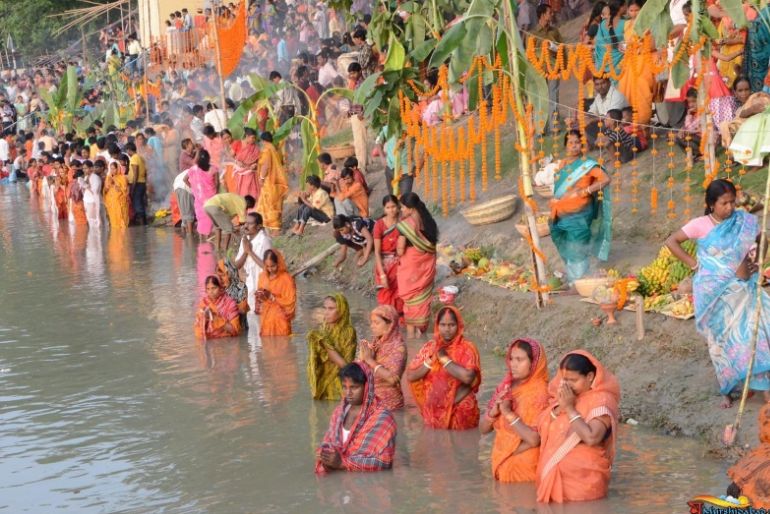Patna Ganga ghat for Chhath Puja