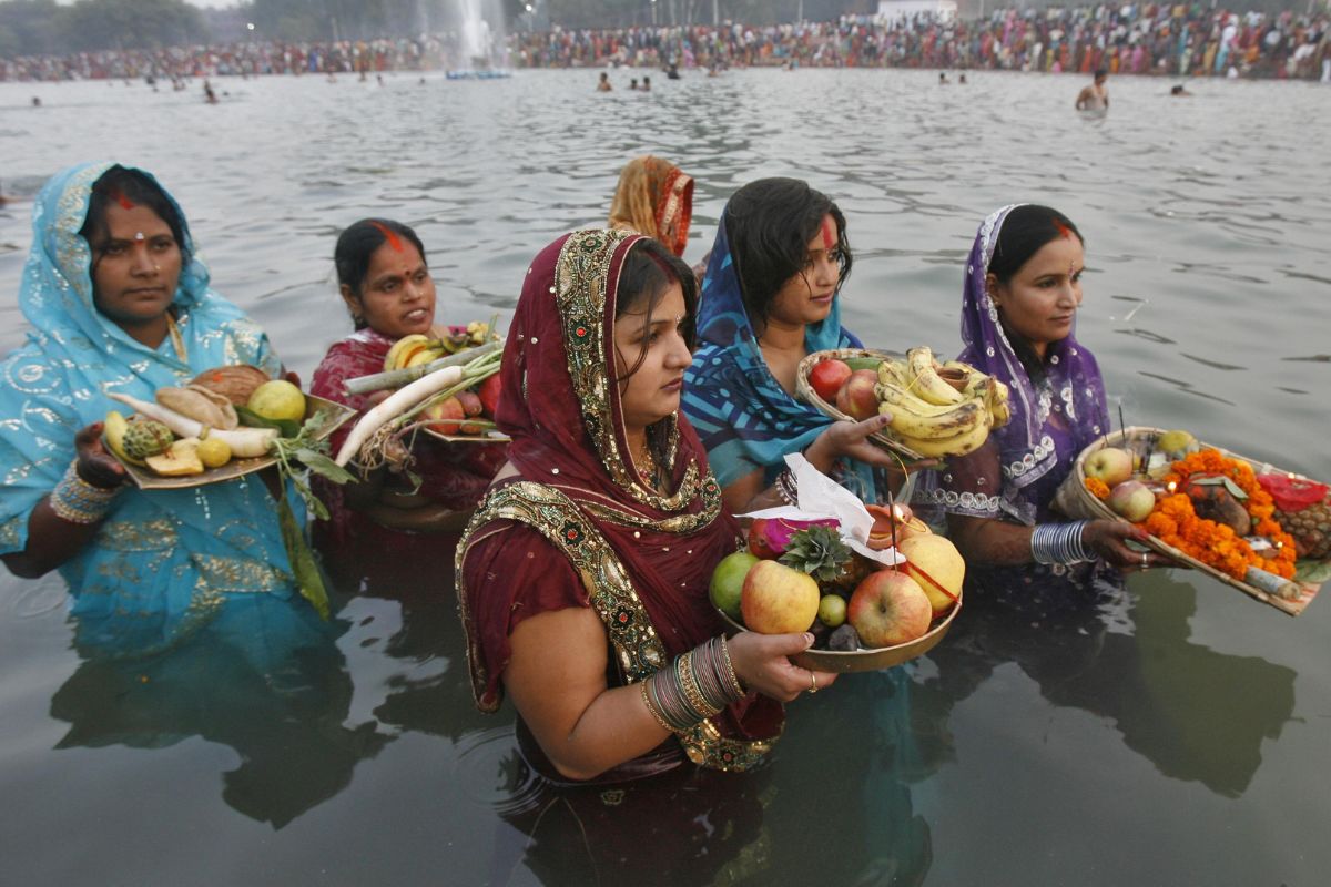 Patna Ganga ghat for Chhath Puja