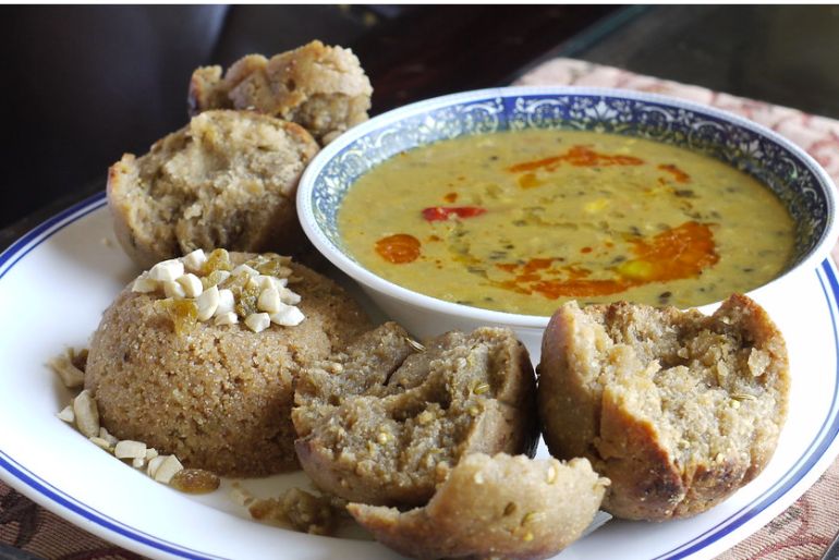 Dal Baati Churma traditional Rajasthani food
