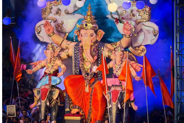 Ganpati pandals in Surat during Ganesh Chaturthi 2026
