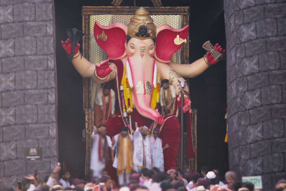 Ganpati pandals in Surat during Ganesh Chaturthi 2026
