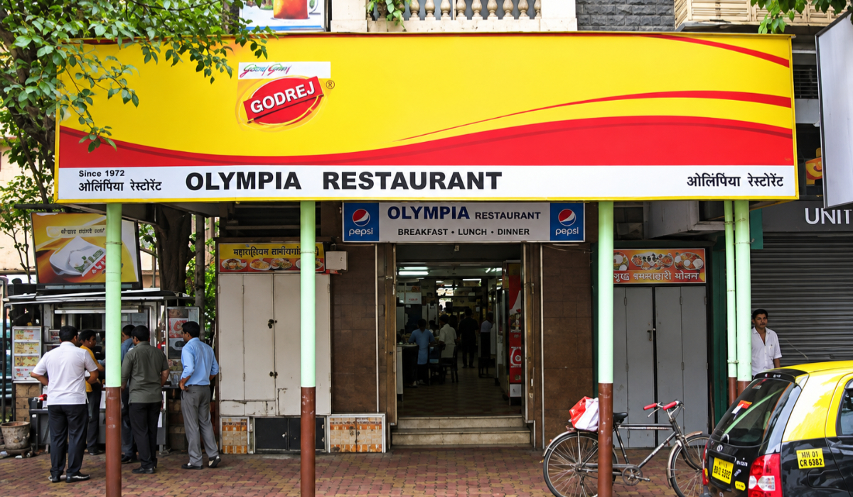 Olympia Coffee House in Colaba, Mumbai, whose food licence was suspended by the FDA