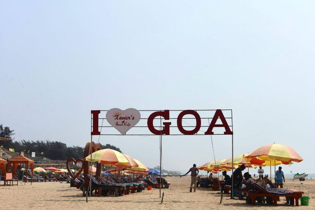 Goa beach in October