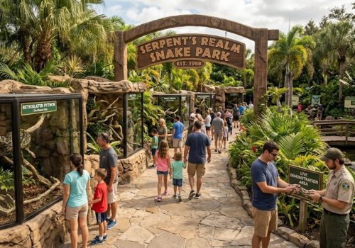 Snake park in India