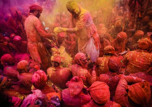 Holi in Mathura