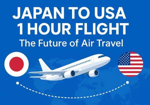 Japan to USA 1 hour flight