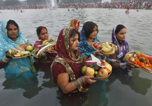 Patna Ganga ghat for Chhath Puja