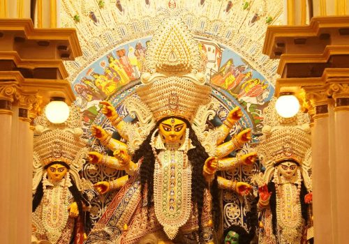 North Bombay Durga Puja 2026 pandal inspired by Kerala's Guruvayoor shrine