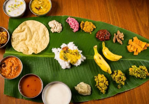 Onam Sadhya in Mumbai restaurant