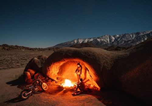 Camping Gear On A Motorcycle