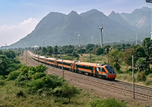 Vande Bharat Express scenic landscape in India