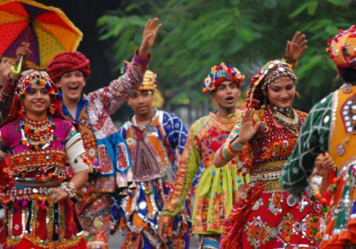 Garba celebration in Thane during Navratri 2026