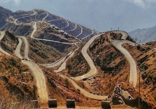 Zuluk Old Silk Route and its famous hairpin bends in East Sikkim